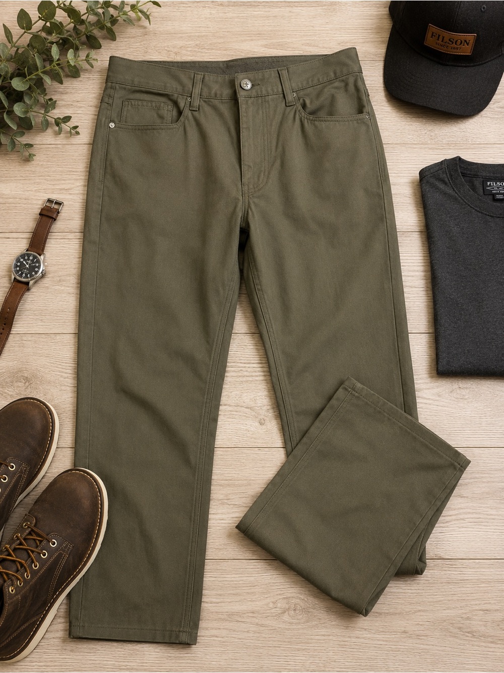 SWISSTECH Olive Green Performance Hiking Pants Men’s 38x32 Stretch Outdoor